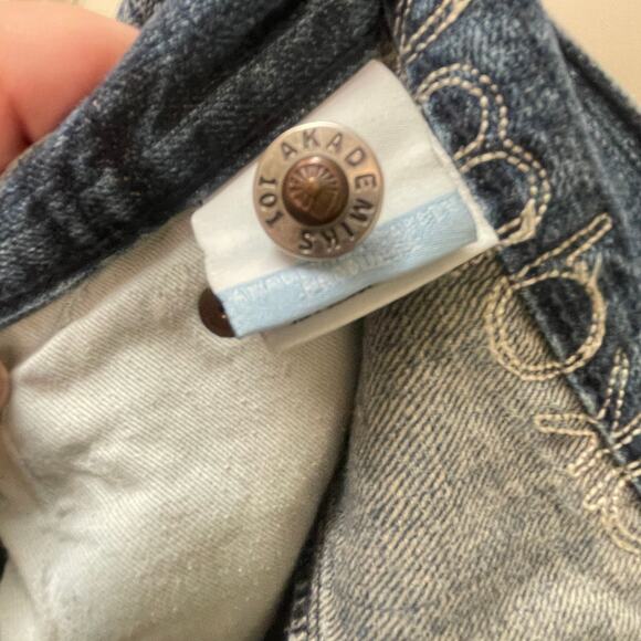 Akademiks Paint Splatter Jeans Mens Size 32 Relaxed Fit Medium Wash Casual - Picture 11 of 13